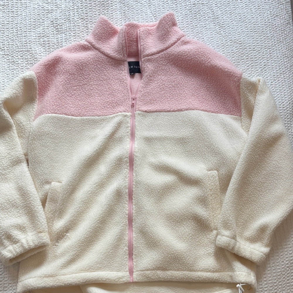 Timing Pink Fleece Jacket